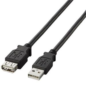 エレコム USB2.0準拠 延長ケーブル Aタイプ/5.0m(ブラック) U2C-E50BK