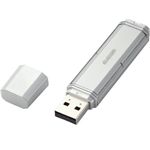 エレコム USBフラッシュ/NU 2nd/4GB/PASSセキュリティ機能付/シルバー MF-NU2A04GSV