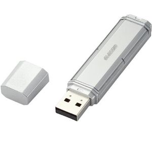 エレコム USBフラッシュ/NU 2nd/8GB/PASSセキュリティ機能付/シルバー MF-NU2A08GSV