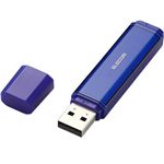 エレコム USBフラッシュ/NU 2nd/16GB/PASSセキュリティ機能付/ブルー MF-NU2A16GBU