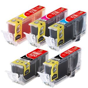 エレコム CANON BCI-321・320PGBK 5個パック NIC-320+321-5P