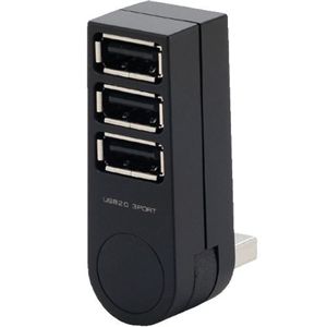 エレコム ノートパソコン用 直挿しバスパワー専用3ポート USB2.0ハブ(ブラック) U2H-TZ300BBK