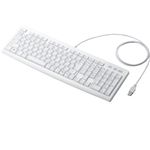 エレコム USB接続 スタンダードフルキーボード TK-FCM007WH