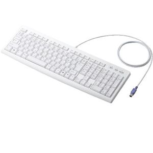 エレコム PS/2接続 スタンダートフルキーボード TK-FCM008WH