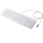 エレコム PS/2接続 スタンダートフルキーボード TK-FCM008WH