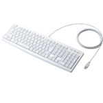 エレコム USB接続 3mロングケーブルフルキーボード TK-FCM009WH