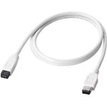 エレコム IEEE1394b/FireWireケーブル 9pin-6pin/2.0m IE-962WH