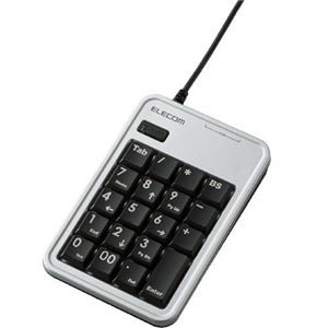 エレコム USB コンパクトテンキーボード(シルバー) TK-TCM003SV