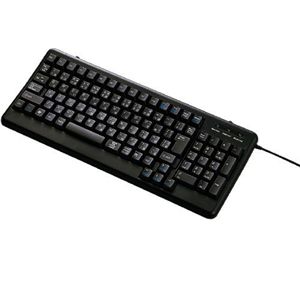 エレコム USB&PS2 スタンド機能&3mロングケーブル101配列コンパクトフルキーボード(ブラック) TK-UP01MABK