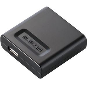 エレコム iPod 2009/AC充電器/USB/ブラック AVA-ACUBK