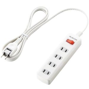 エレコム 省エネタップ/一括スイッチ/4個口/2m(ホワイト) T-E01-2420WH