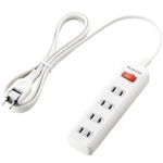 エレコム 省エネタップ/一括スイッチ/4個口/2m(ホワイト) T-E01-2420WH