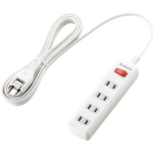 エレコム 省エネタップ/一括スイッチ/4個口/3m(ホワイト) T-E01-2430WH