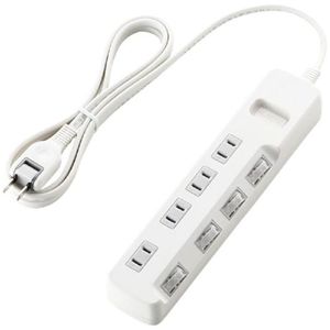 エレコム 省エネタップ/個別スイッチ/4個口/2m(ホワイト) T-E02-2420WH