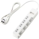 エレコム 省エネタップ/個別スイッチ/4個口/2m(ホワイト) T-E02-2420WH