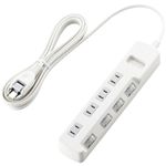 エレコム 省エネタップ/個別スイッチ/4個口/3m(ホワイト) T-E02-2430WH