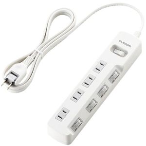 エレコム 省エネタップ/一括&個別スイッチ/4個口/2m(ホワイト) T-E03-2420WH