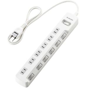 エレコム 省エネタップ/一括&個別スイッチ/6個口/1m(ホワイト) T-E03-2610WH