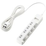 エレコム 雷ガードタップ/個別スイッチ/4個口/5m(ホワイト) T-K03-2450WH