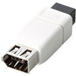 エレコム コネクタ変換アダプタ/IEEE1394/6pin-9pin AD-IE6FT9M