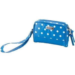 エレコム U-styleデジタルカメラケース/水玉/ブルー DGB-049BU