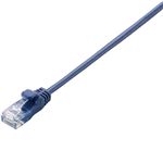 エレコム LANケーブル/CAT6/極細/3m/ブルーメタリック LD-GPS/BM3