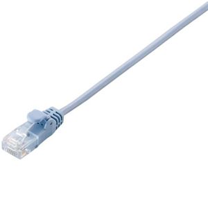 エレコム LANケーブル/CAT6/極細/0.3m/ブルー LD-GPS/BU03