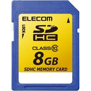 エレコム SDHCメモリーカード クラス10/8GB MF-FSDH08GC10