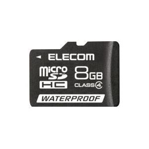 エレコム 防水仕様 microSDHCメモリカード 8GB/Class4対応 MF-MRSDH08GC4W