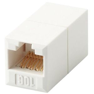 エレコム CAT6A対応 コンパクトRJ45延長コネクタ LD-RJ45JJ6AY2