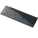 エレコム USB 2.4GHzワイヤレス 103配列クリスタルデザイン フルキーボード(ブラック) TK-FDP012BK