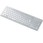 エレコム USB 2.4GHzワイヤレス 103配列クリスタルデザイン フルキーボード(ホワイト) TK-FDP012WH