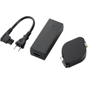 エレコム 巻取式ACアダプター/IBM/20V ACDC-IB2065BKMB