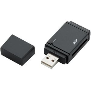 エレコム メモリリーダライタ/SDXC対応/SD専用/ブラック MR-A001BK