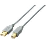 エレコム USB2.0ケーブル/A-Bタイプ/ノーマル/0.7m/シルバー U2C-B07SV