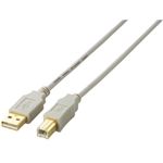 エレコム USB2.0ケーブル/A-Bタイプ/ノーマル/1m/ベージュ U2C-B10BE