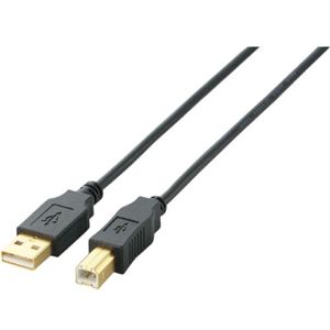 エレコム USB2.0ケーブル/A-Bタイプ/ノーマル/1m/ブラック U2C-B10BK