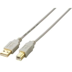 エレコム USB2.0ケーブル/A-Bタイプ/ノーマル/1.5m/ベージュ U2C-B15BE