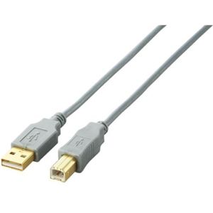 エレコム USB2.0ケーブル/A-Bタイプ/ノーマル/1.5m/シルバー U2C-B15SV