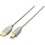 エレコム USB2.0ケーブル/A-Bタイプ/ノーマル/2m/ベージュ U2C-B20BE