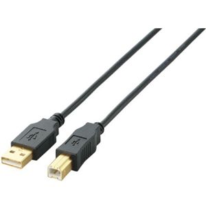 エレコム USB2.0ケーブル/A-Bタイプ/ノーマル/2m/ブラック U2C-B20BK