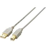 エレコム USB2.0ケーブル/A-Bタイプ/ノーマル/3m/ベージュ U2C-B30BE