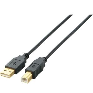 エレコム USB2.0ケーブル/A-Bタイプ/ノーマル/3m/ブラック U2C-B30BK