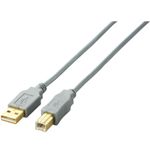エレコム USB2.0ケーブル/A-Bタイプ/ノーマル/5m/シルバー U2C-B50SV