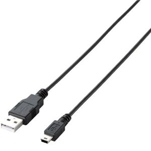 エレコム エコUSB2.0ケーブル/A-miniBタイプ/エコ/1.5m/ブラック U2C-JM15BK
