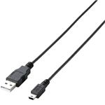 エレコム エコUSB2.0ケーブル/A-miniBタイプ/エコ/1.5m/ブラック U2C-JM15BK