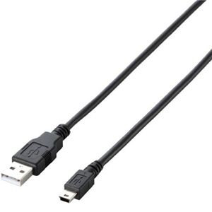 エレコム エコUSB2.0ケーブル/A-miniBタイプ/エコ/5m/ブラック U2C-JM50BK