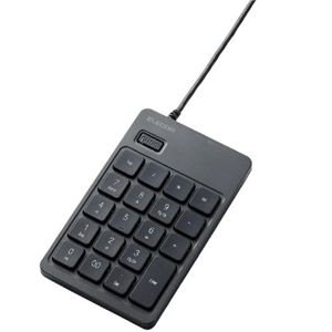 エレコム USBハブ付きアイソレーションテンキー TK-TCM007BK