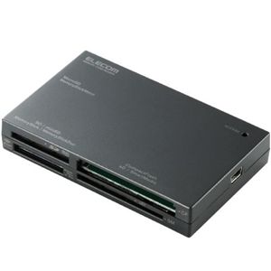エレコム メモリリーダライタ/SDXC対応/SD+MS+CF+XD+SM+他対応/ブラック MR-A003BK