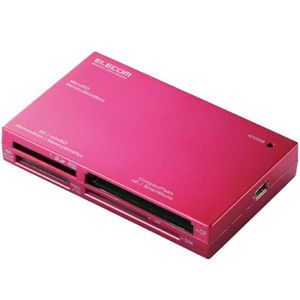エレコム メモリリーダライタ/SDXC対応/SD+MS+CF+XD+SM+他対応/ピンク MR-A003PN